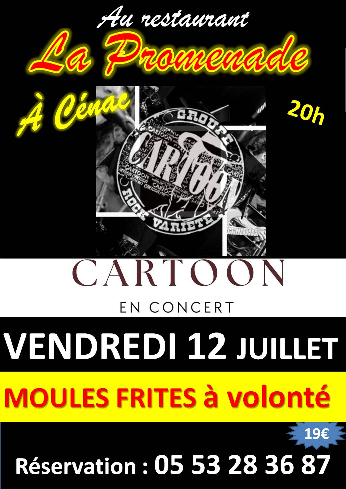 Moules frites à volonté